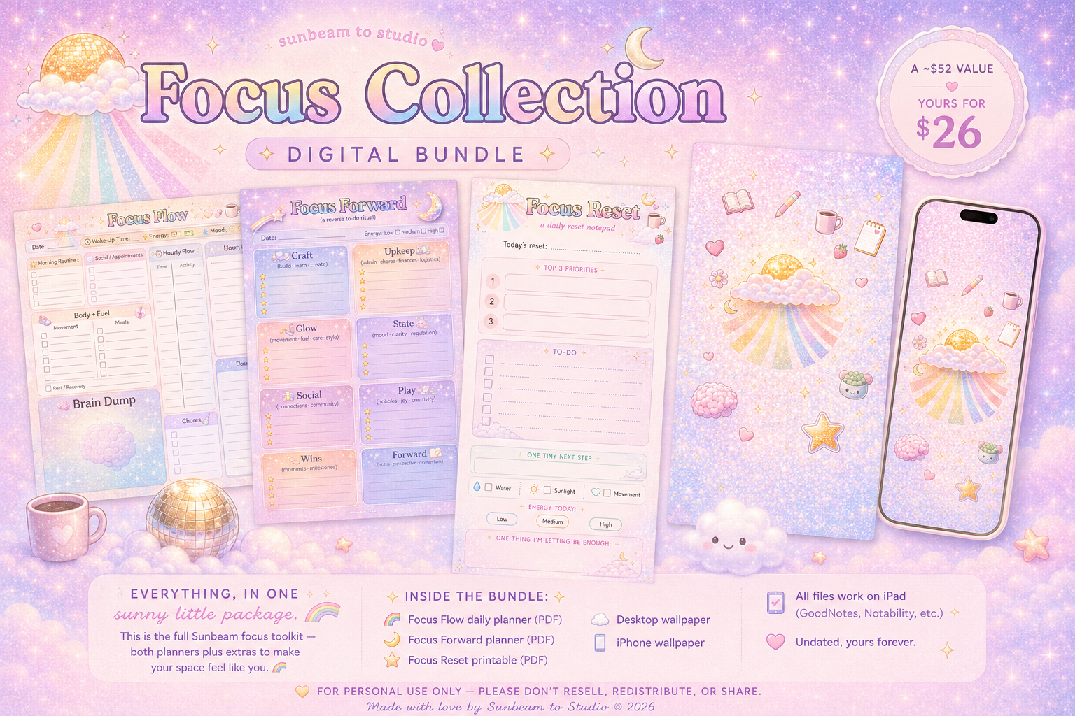 ☀️ LIMITED TIME: The Focus Collection — Digital Bundle
