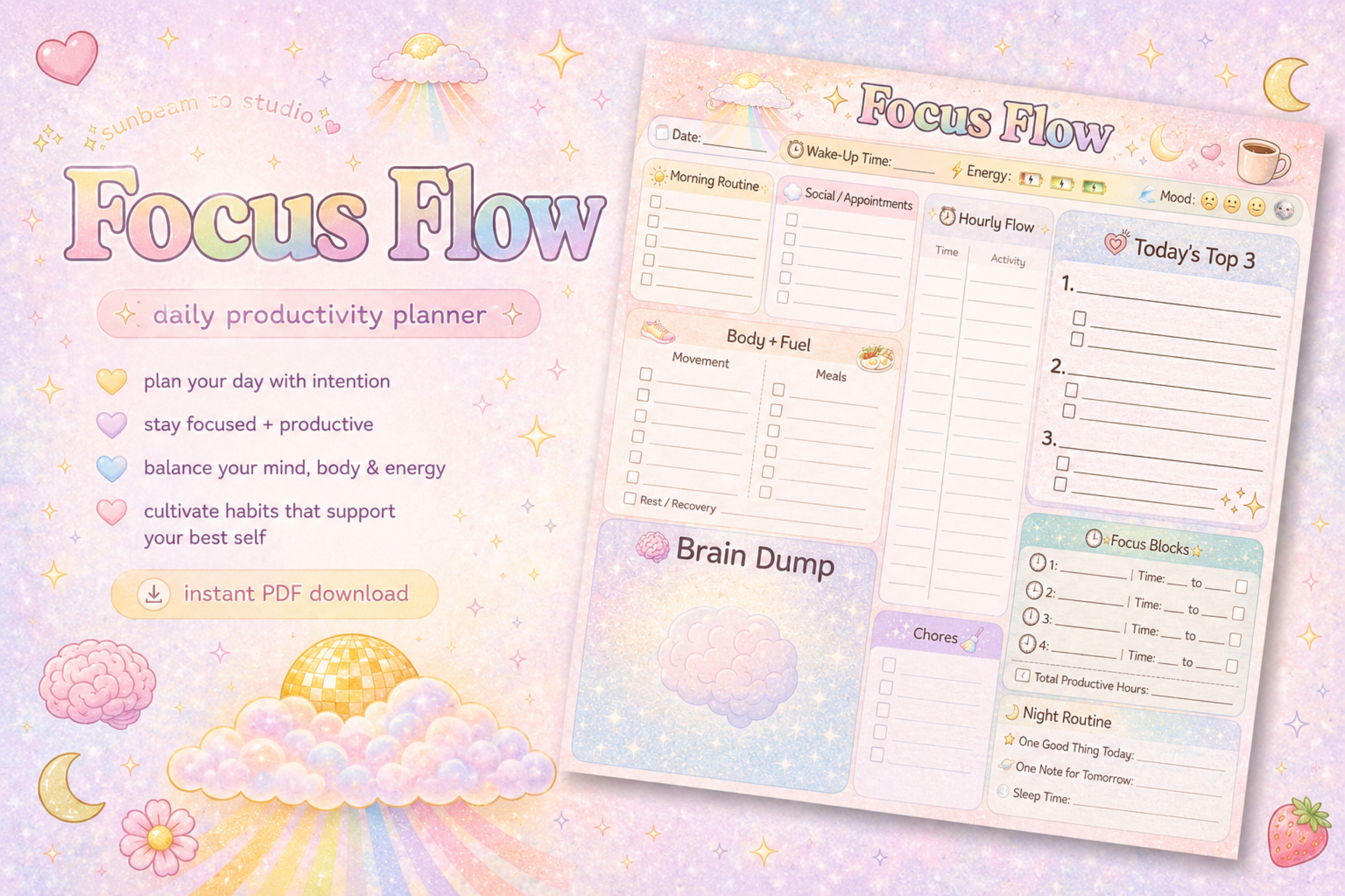 🌈 Focus Flow — Digital Edition