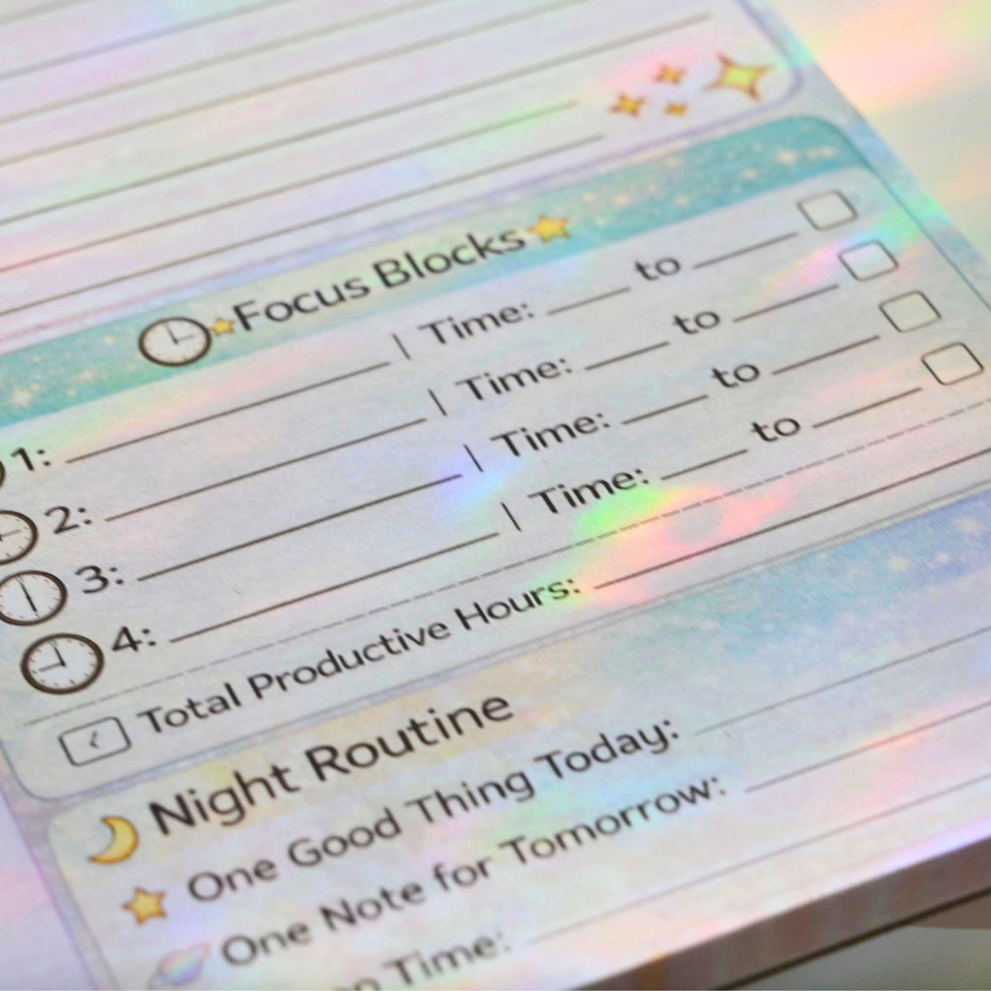 ✨ focus flow daily planning pad ✨
