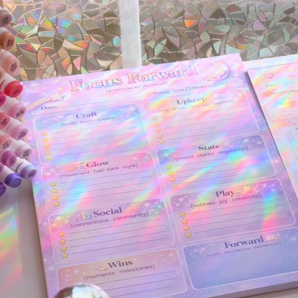✨ focus forward planning pad ✨
