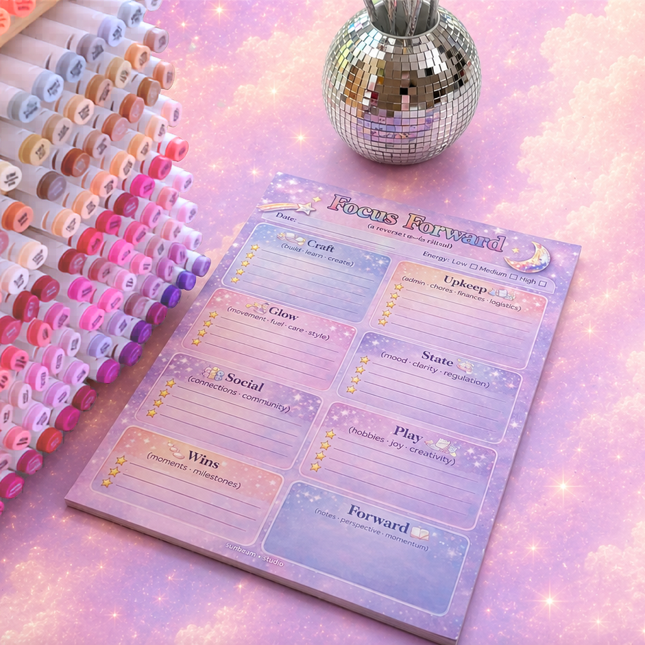 ✨ focus forward planning pad ✨