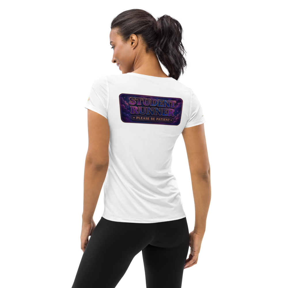 "Student Runner, Please Be Patient" athletic tee 🌙