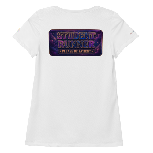 "Student Runner, Please Be Patient" athletic tee 🌙