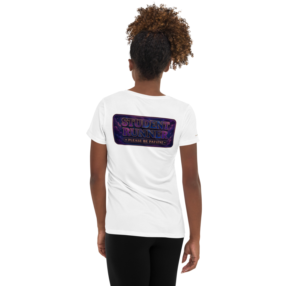 "Student Runner, Please Be Patient" athletic tee 🌙